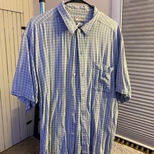 Blue/White Plaid button up shirt